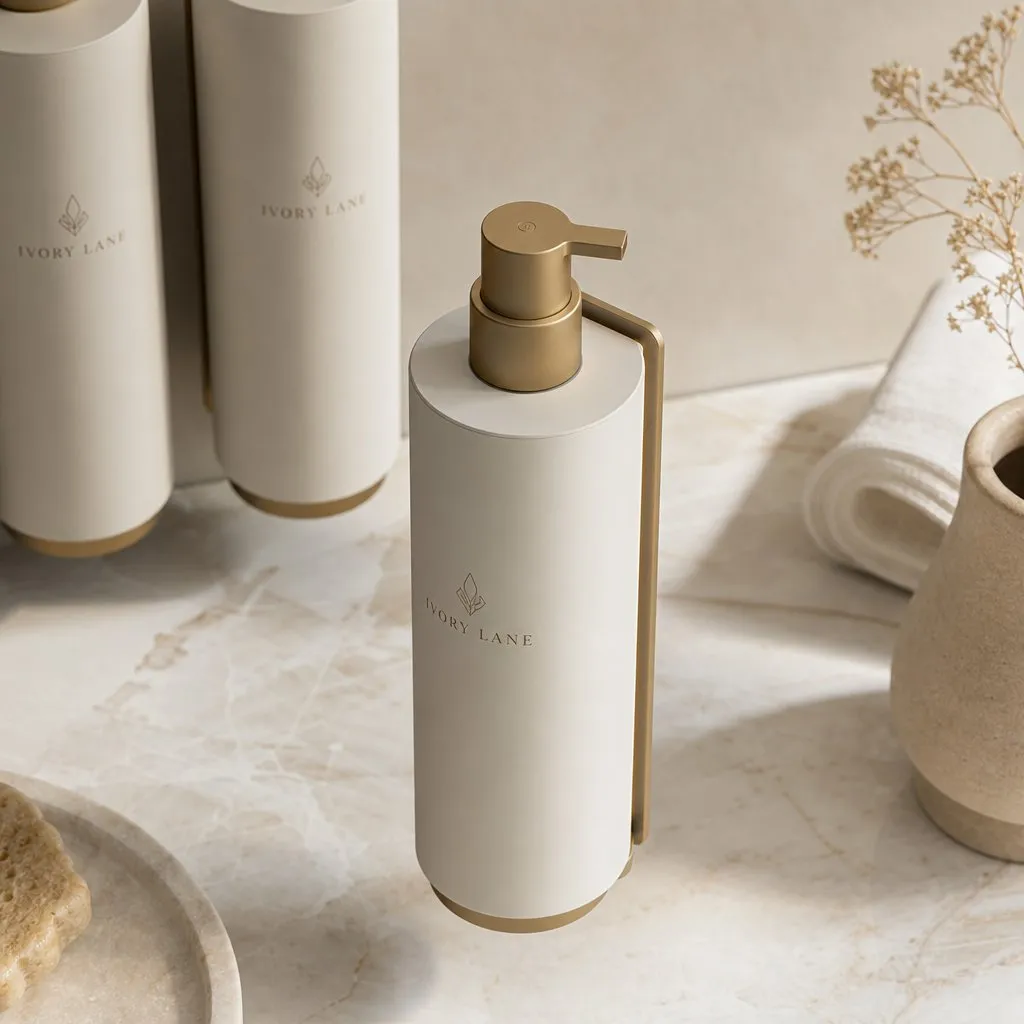 Single Wall-Mounted Dispenser — alternate angle showing cap and back of pack