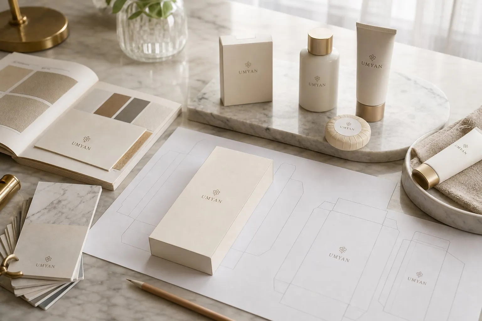 Graphic design & artwork — UMYAN hotel amenities factory capability