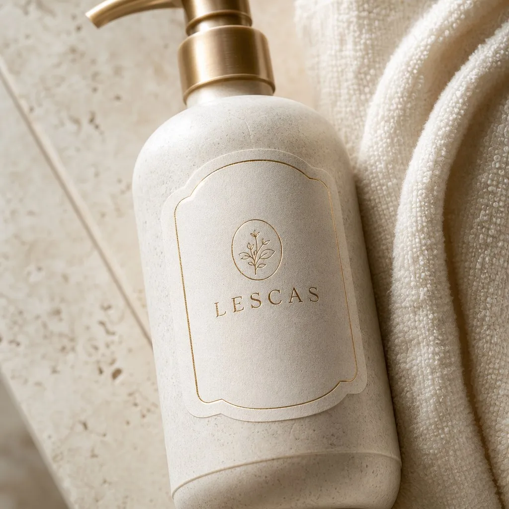 LESCAS Herbal Plant Extract Series (300ml) — close-up of material and label detail